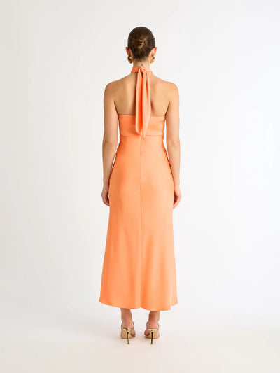 Jasmine Midi Dress in Apricot