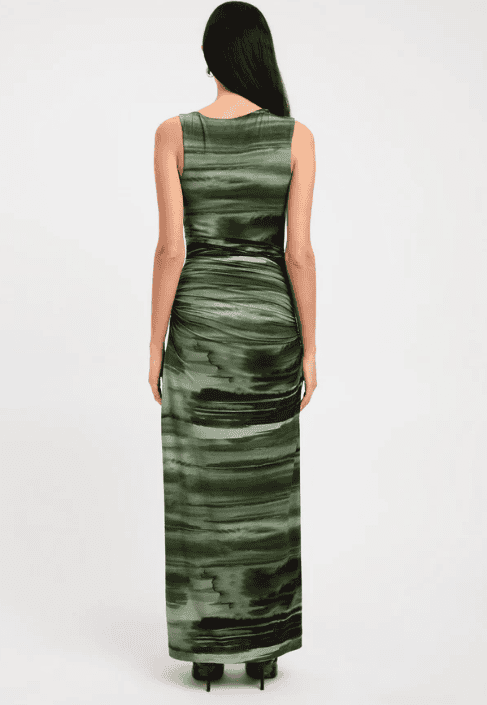 kookai green silk dress Kookai Honeycomb Dress Kookai Green Dress Store