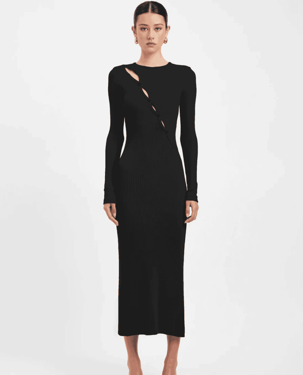 KOOKAI HIRE - Emmett Merino Wool Dress Black or Agave Green (sizes 8 & 10) One Night Stand Designer Dress Hire KOOKAI HIRE - Emmett Merino Wool Dress Black or Agave Green (sizes 8 & 10) One Night Stand Designer Dress Hire