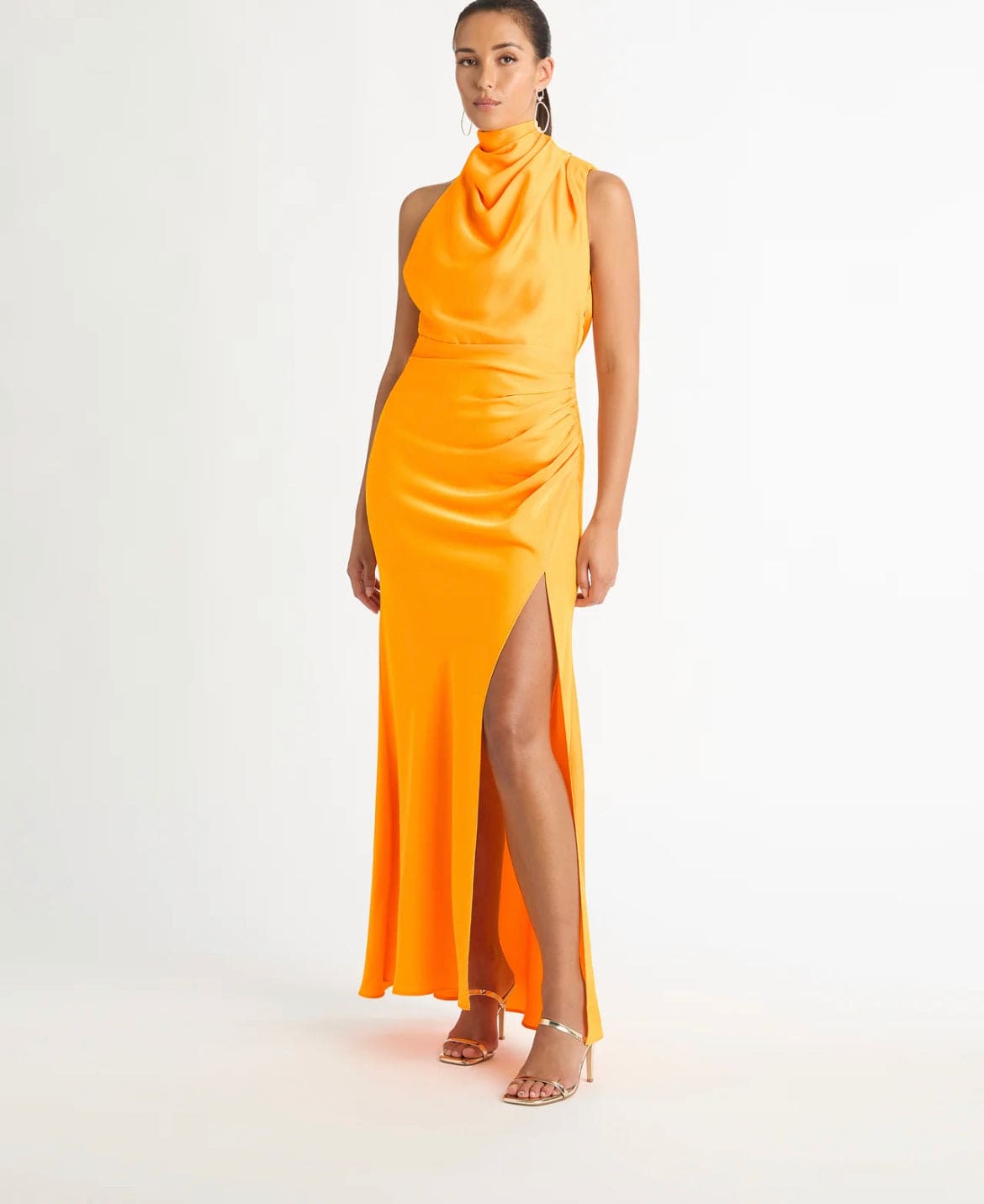 sheike orange dress Sheike orange, one sleeve cut-out mini dress, size 10