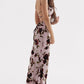 HOUSE OF CB Serena Pink Devore Maxi Dress - Size M