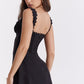 HOUSE OF CB Tilly Pin Tuck Mini Dress Black & White available