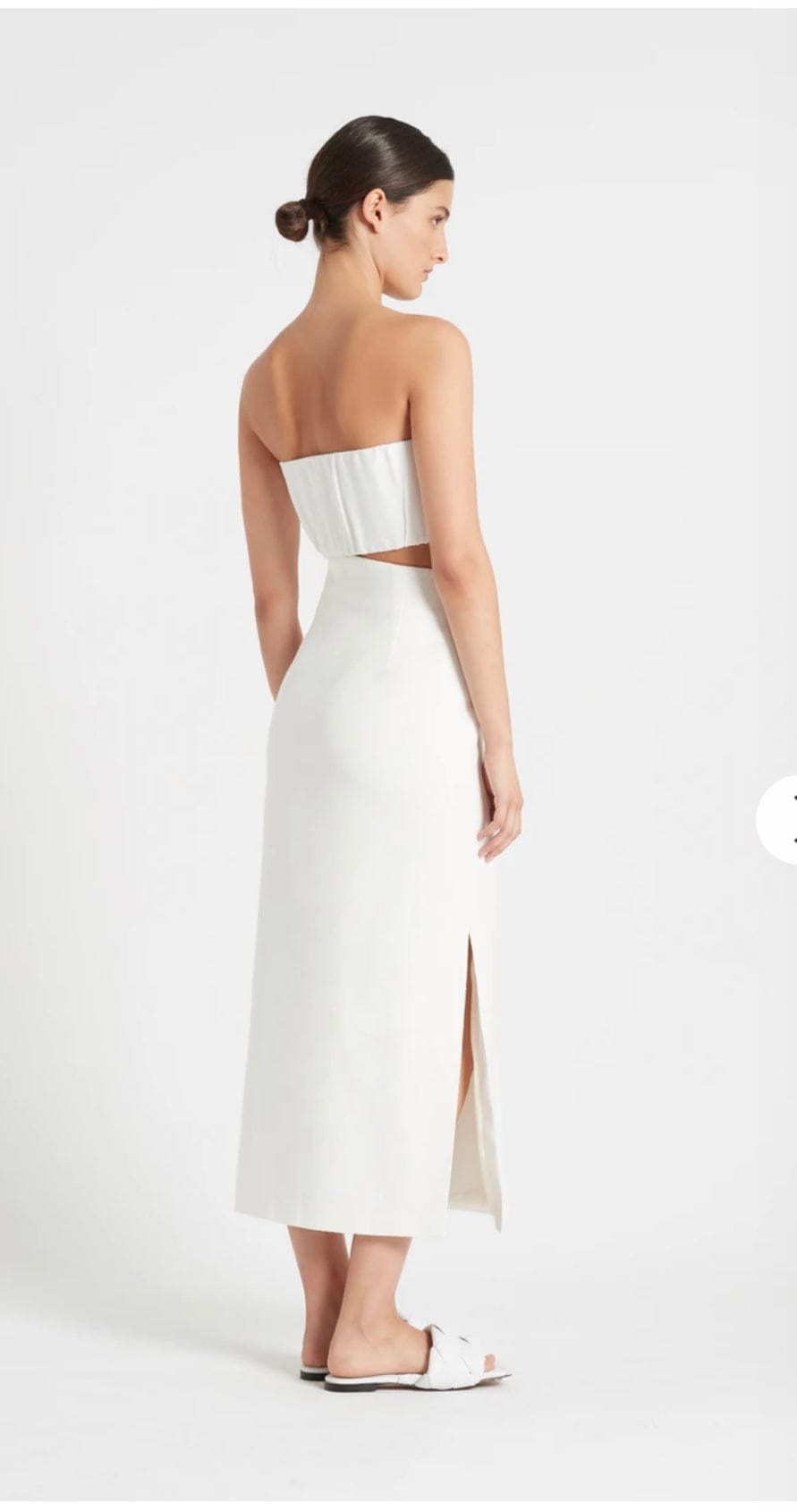 yves strapless dress
