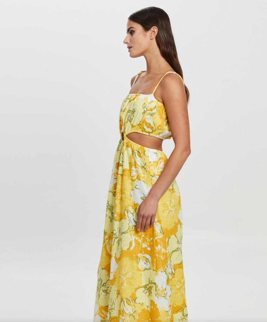 El Rio Maxi Dress Loretta Floral Print