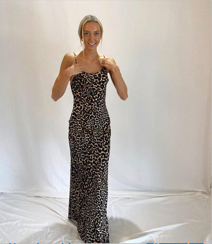 Colca Bias Slip Maxi Dress