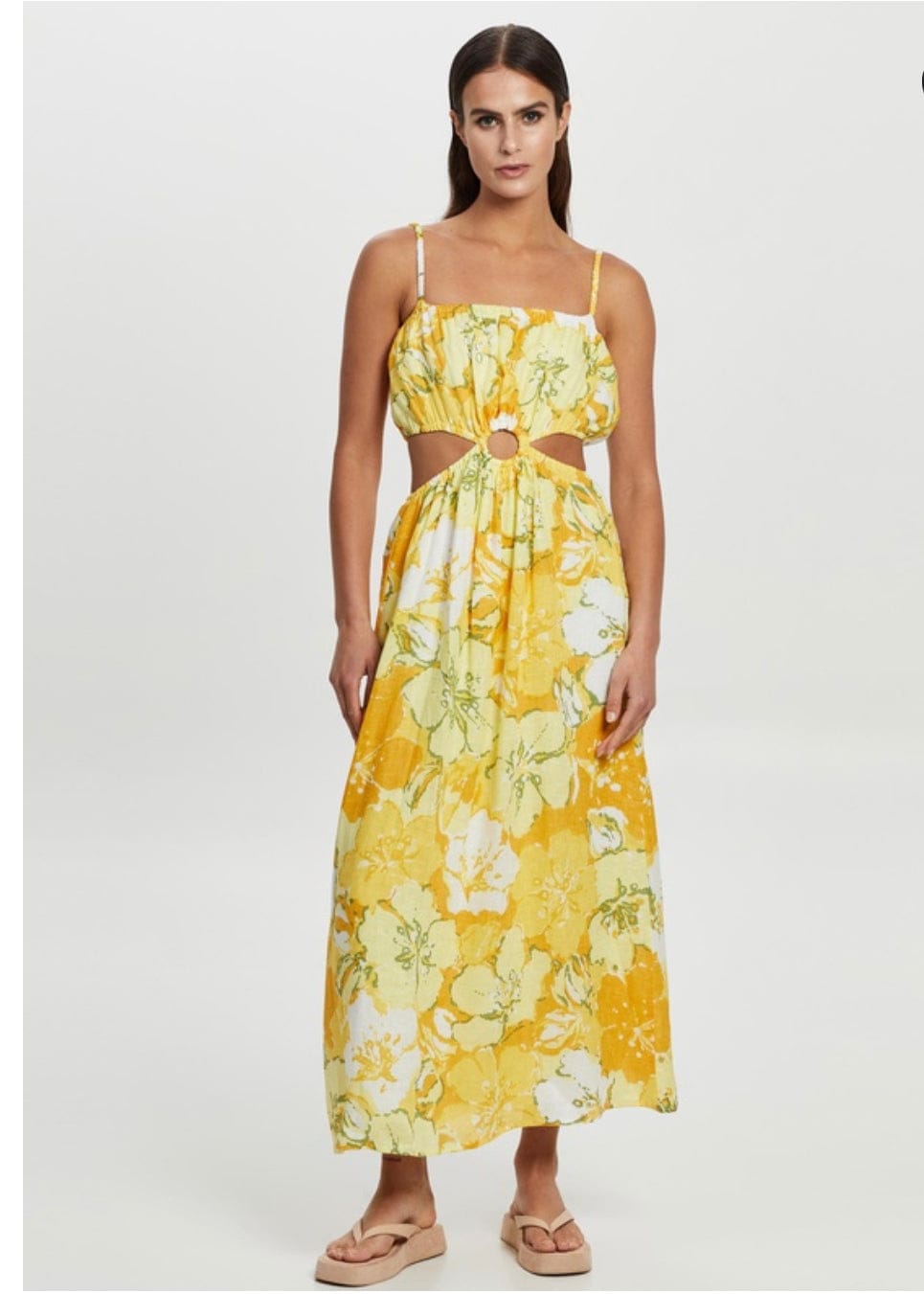 El Rio Maxi Dress Loretta Floral Print