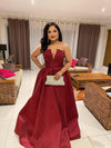 TINA HOLLY Jacquard Gown
