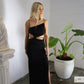 dilkon black maxi dress