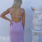 split twist slip dress