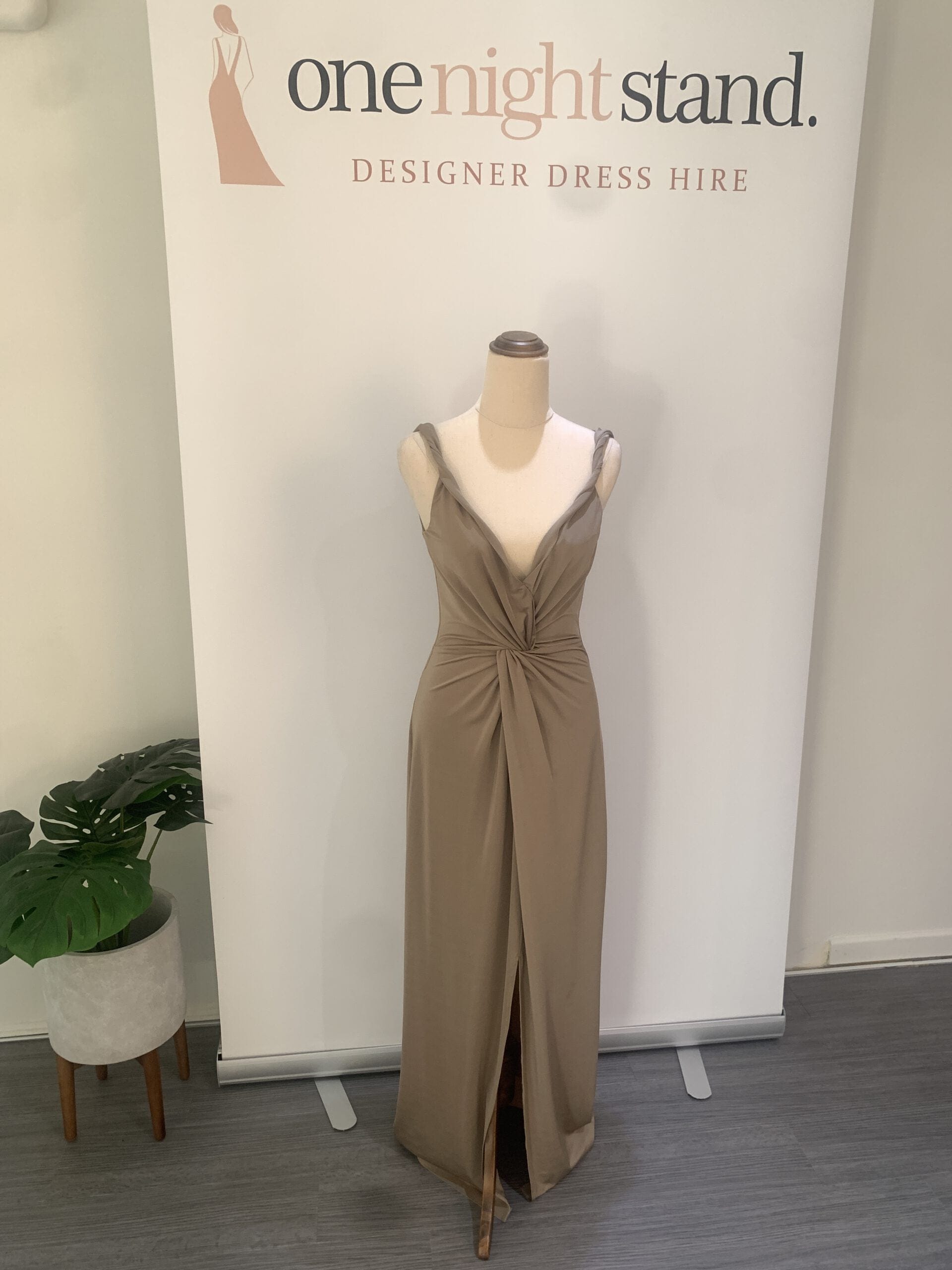 twist front dress 