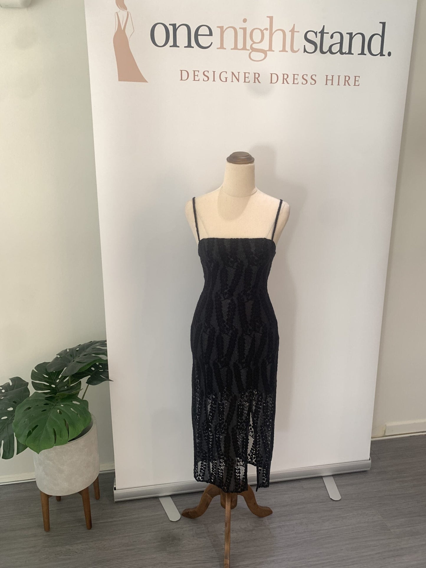 Black Shimmer Midi