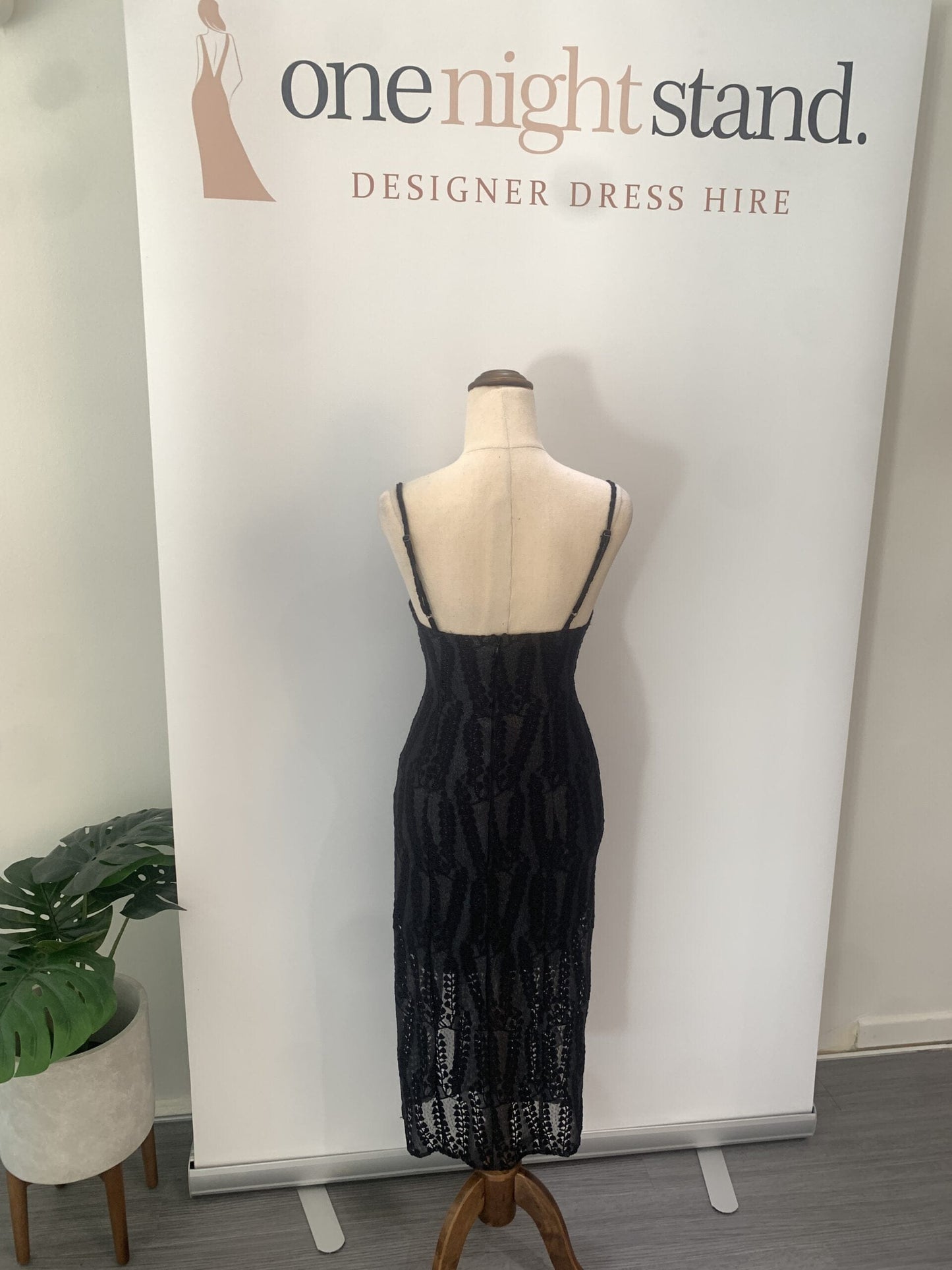 Black Shimmer Midi