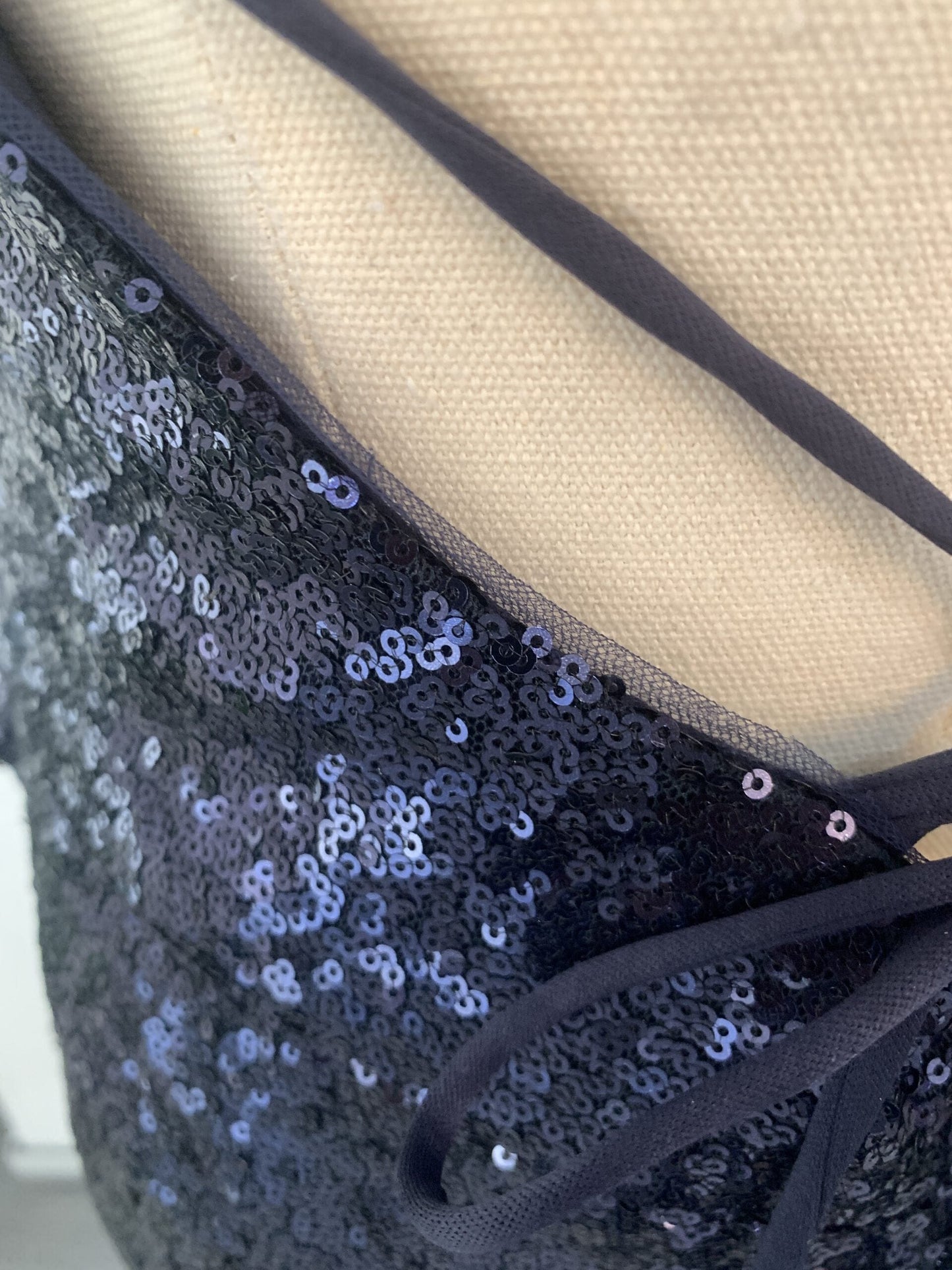 BARIANO Marianne Sequin Gown In Navy