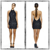 MISHA COLLECTION Bettina Sequin Mini Dress in black