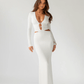 ARCINA ORI Aston Dress Ivory Long Sleeve