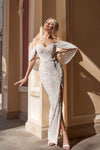 sequin drape cocktail dress
