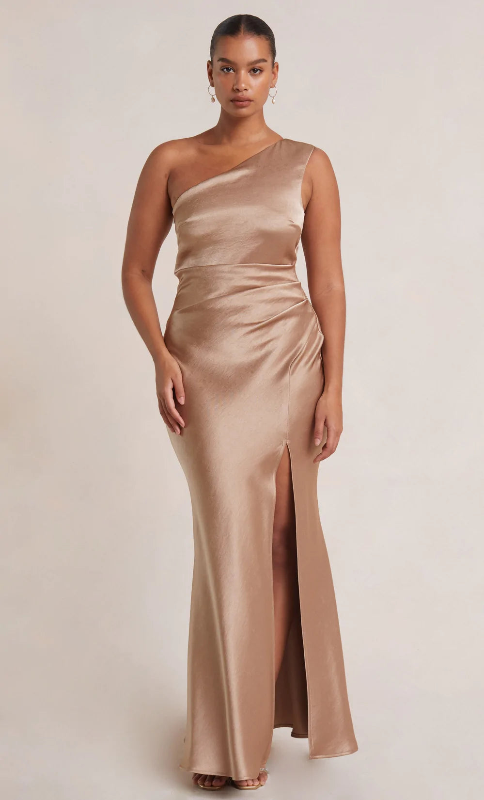 dreamer asym dress - golden