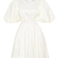 renee puffed sleeve bead mini dress