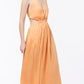lyrical colours halter maxi dress