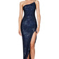 NOOKIE Leilani One Shoulder Gown Black or Sapphire