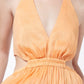 lyrical colours halter maxi dress