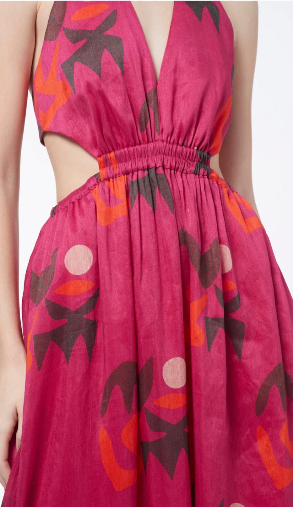 manning cartell - fiesta halter maxi dress