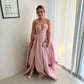 TINA HOLLY Pink Jacquard Gown