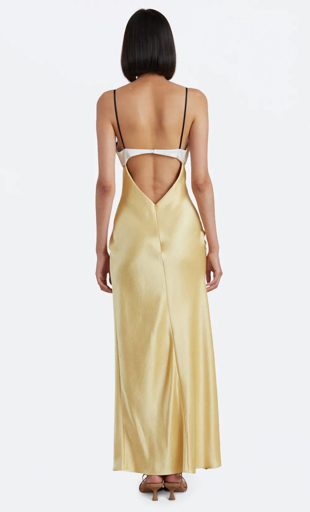 BEC & BRIDGE Nadia Bustier Maxi - Straw/Ivory