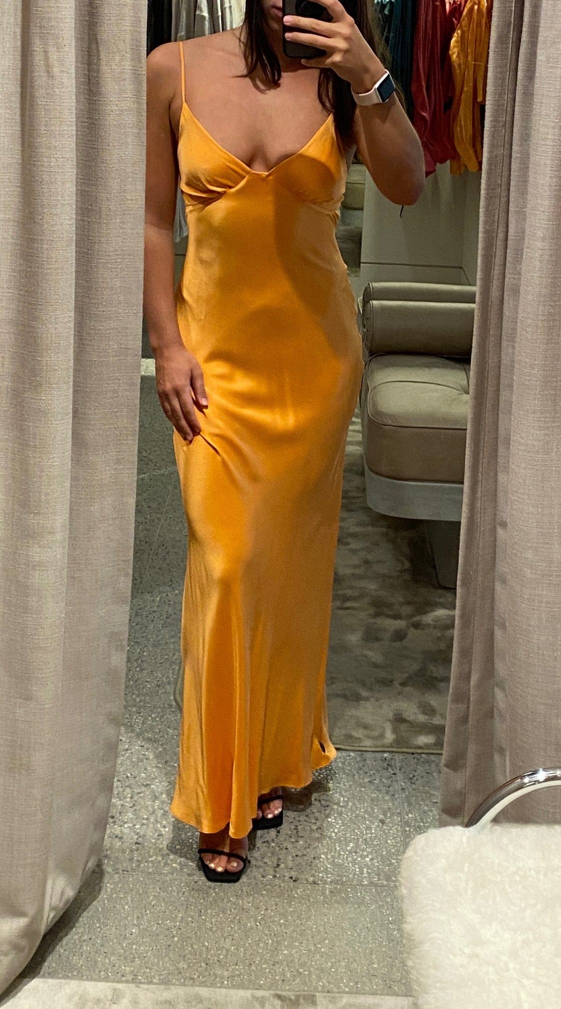 BEC & BRIDGE - RENT/HIRE (5 days) Amber V Maxi Dress - Nectarine Orang One Night Stand Designer Dress Hire BEC & BRIDGE - RENT/HIRE (5 days) Amber V Maxi Dress - Nectarine Orang One Night Stand Designer Dress Hire