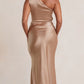dreamer asym dress - golden