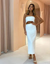 yves strapless dress