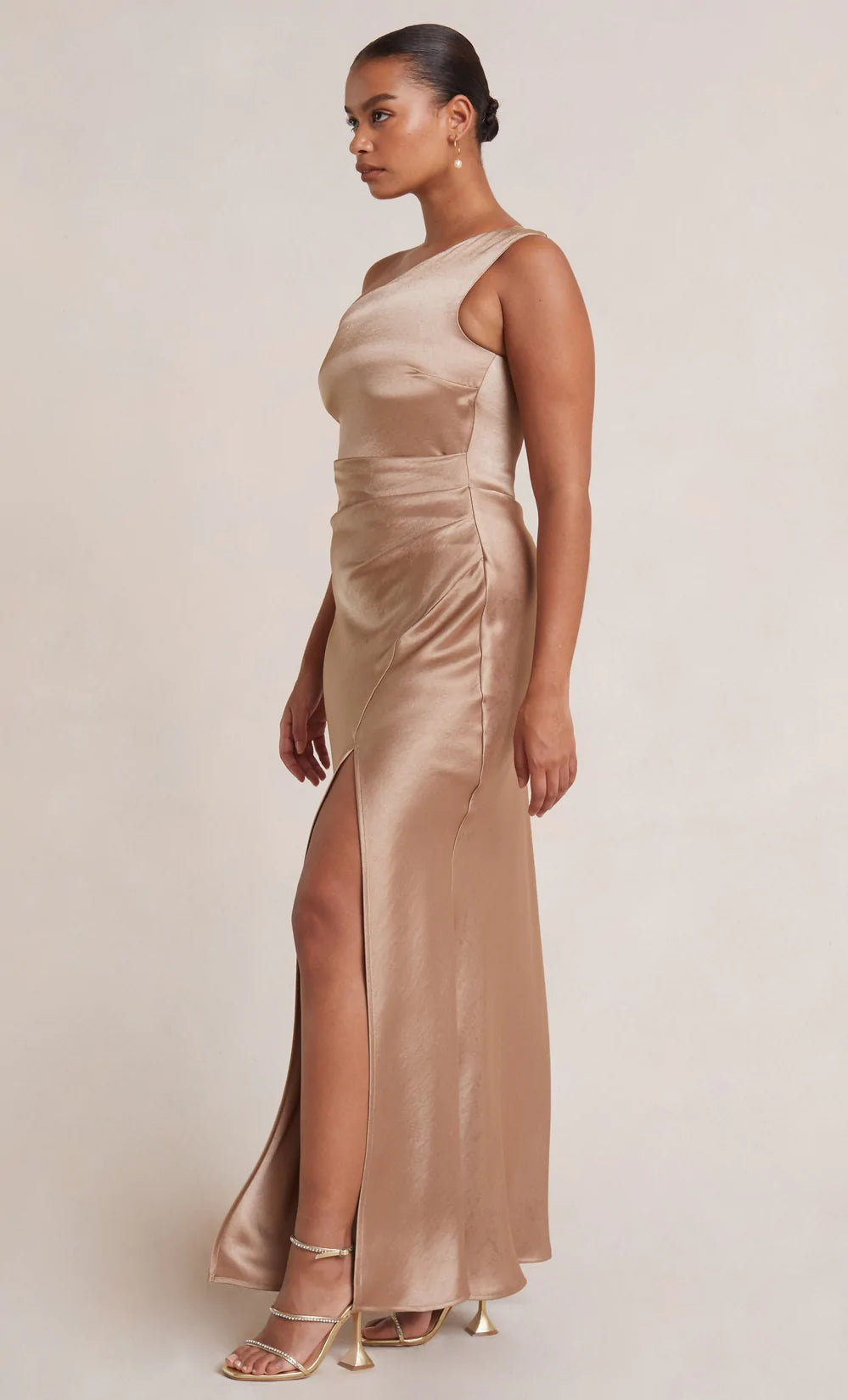 dreamer asym dress - golden