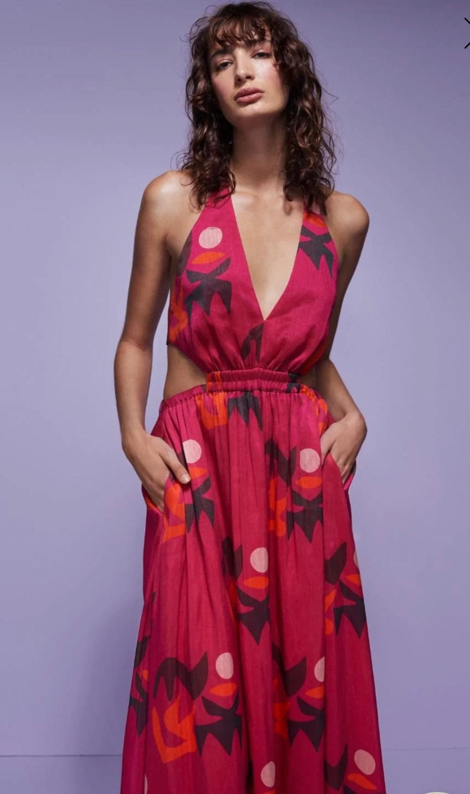manning cartell - fiesta halter maxi dress