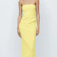 BEC & BRIDGE Karina Strapless Midi - Butter Yellow or Fire Red