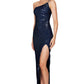 NOOKIE Leilani One Shoulder Gown Black or Sapphire