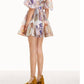 silk linen organza mini dress