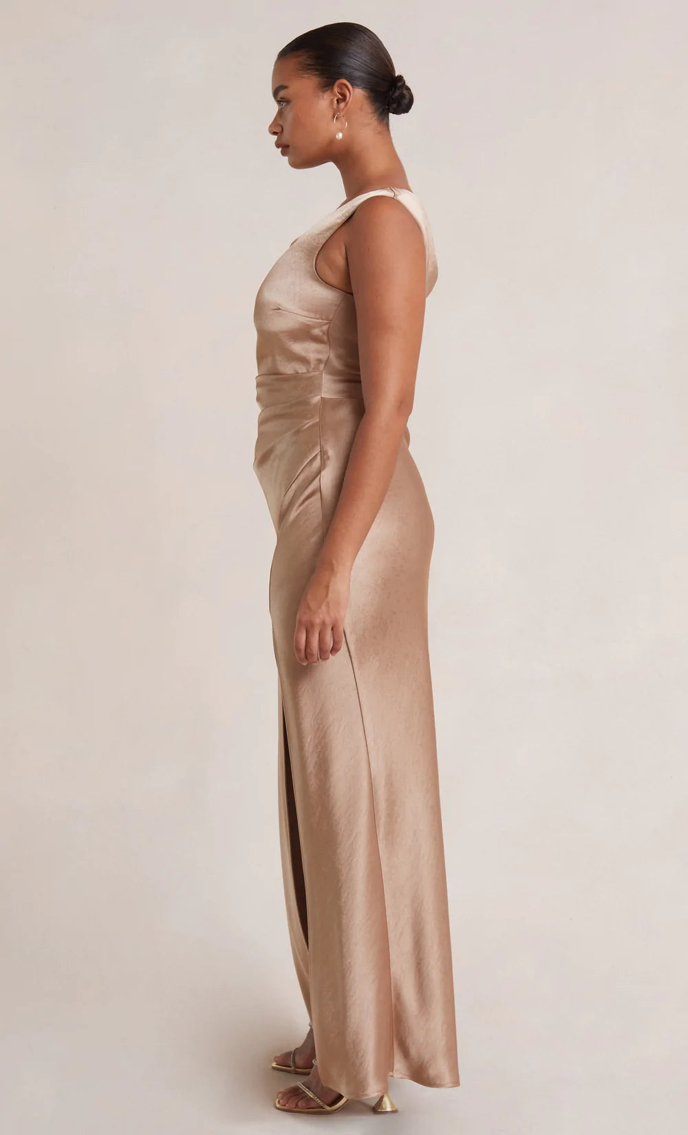 dreamer asym dress - golden