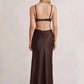 BEC & BRIDGE Felix V Maxi Dress - chocolate
