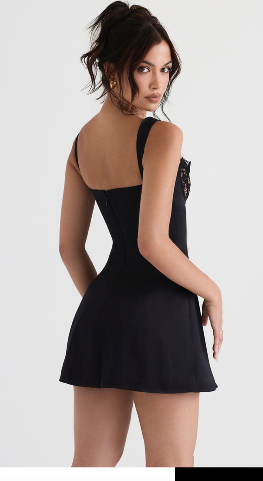 HOUSE OF CB Adriana Mini Dress - Ivory (XS) or Black (S)