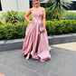 TINA HOLLY Pink Jacquard Gown