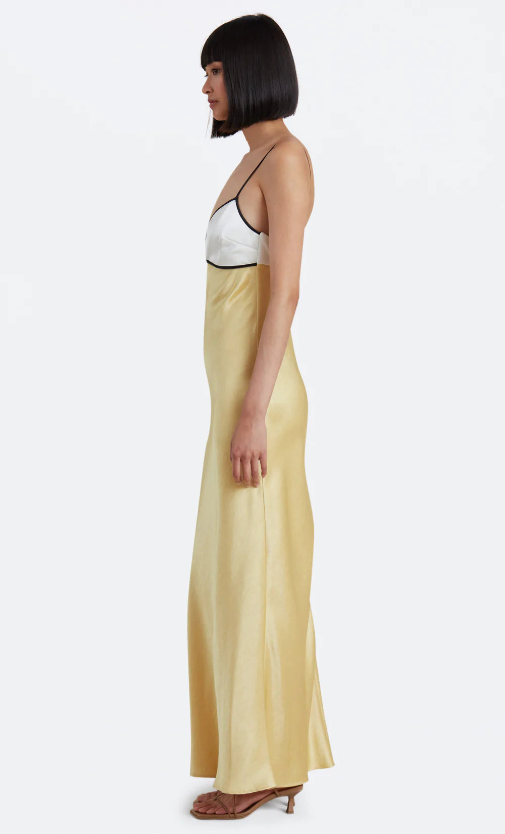 BEC & BRIDGE Nadia Bustier Maxi - Straw/Ivory