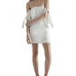 strapless bella mini dress