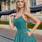 TINA HOLLY Sprinkle Glitter Formal Gown - Emerald Green